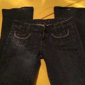 Vintage Sz 9 jeans dark denim